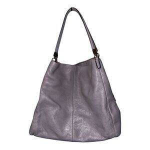 Coach Phoebe Madison Gray Leather Shoulder Bag Like New